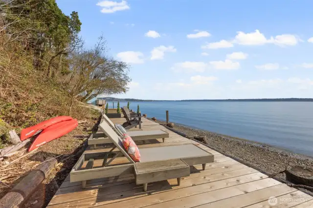 Rebuilt waterside deck