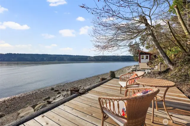 Rebuilt waterside deck