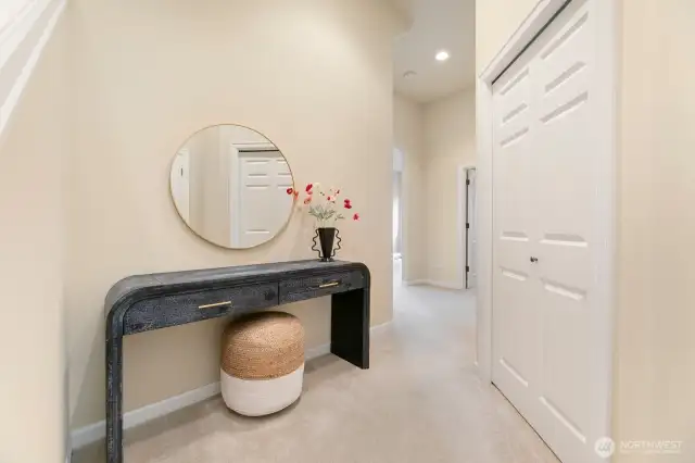 Enter the expansive Lower Level with high ceilings
