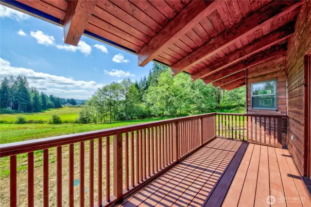 Views from the back deck on the upper level