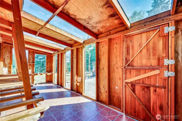 Door to exterior patio