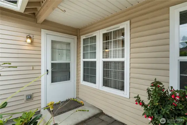 This is your private exterior entrance.