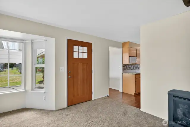Open large light living room