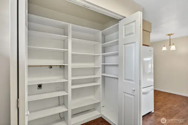 Large pantry off kitchen