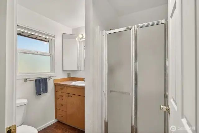 Upgraded bath off of primary bedroom