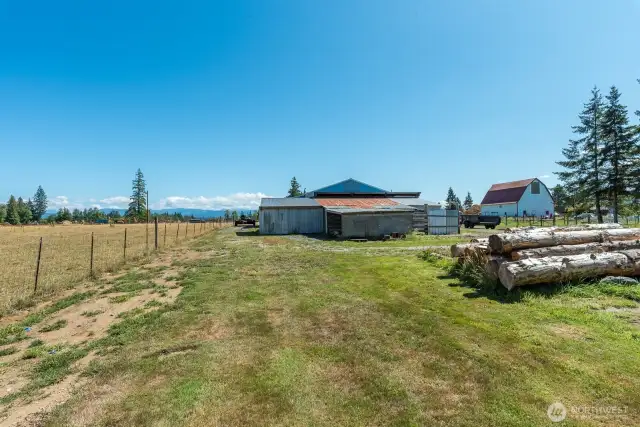 View from back of property looking east