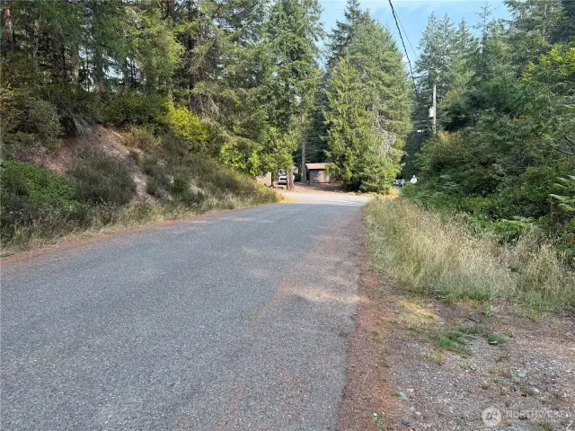 Paved dead end street to access the property.