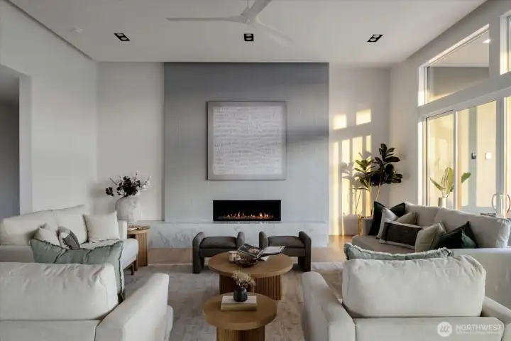 Indoor fireplace