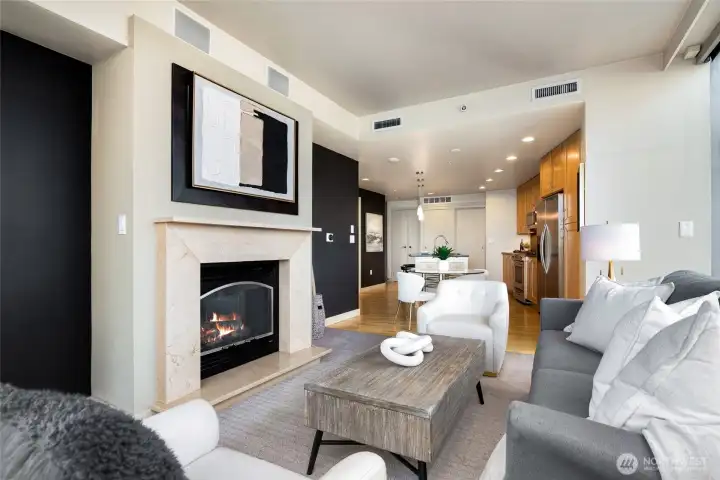 Wired for tv above fireplace