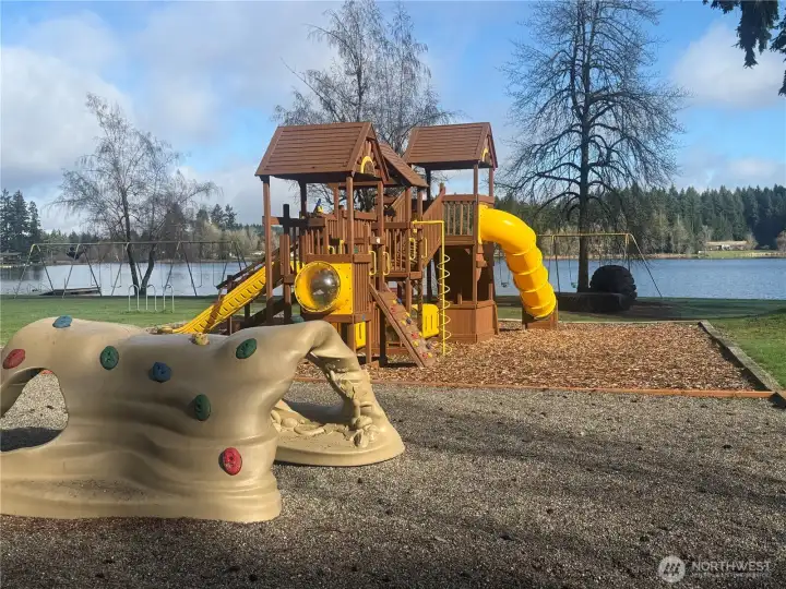 Kids playground in rec areas.