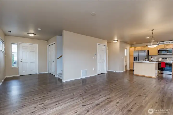 Great storage options with an entry closet and a walk-in pantry