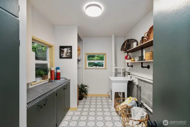 Even the laundry room is Instagram worthy.