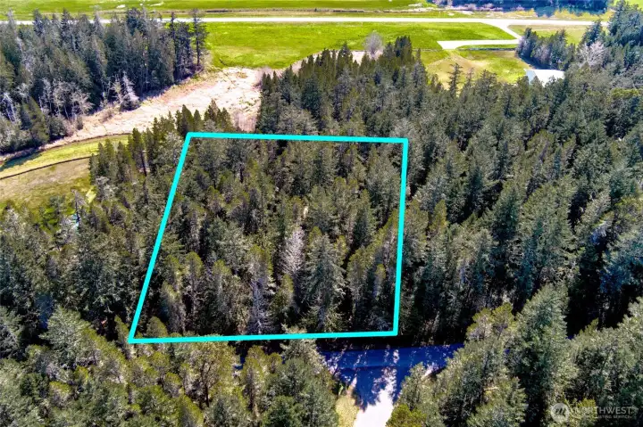 Aerial view of property and airstrip Aerial view of property and airstrip