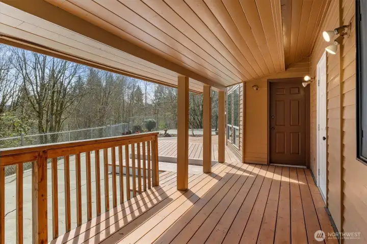 Private deck access from primary suite