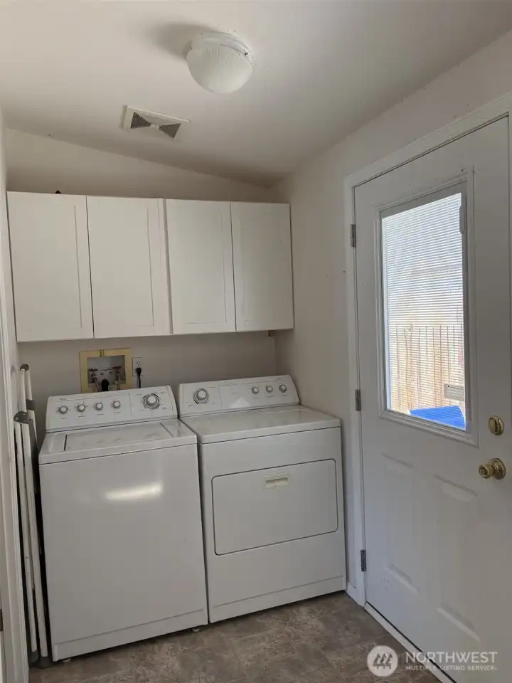 Landry room with extra storage