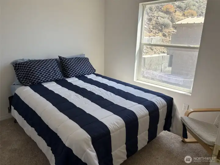 Guest bedroom number 1, with a view of the river