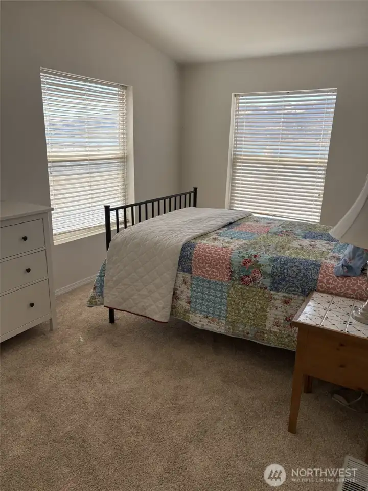 Views of the river out both windows