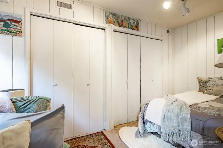 Lower downstairs bedroom #3 located just off the family room area.