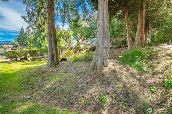 A look at the bottom of property showcases how large this lot really feels.