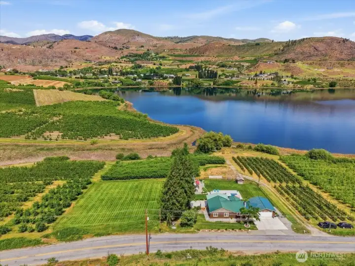 Drone footage of full 1 acre property