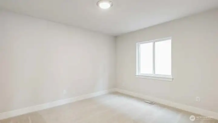 Upstairs bedroom 3. Photos are for representation only.  Features, colors and selections may differ from photograph. See site agent for details.