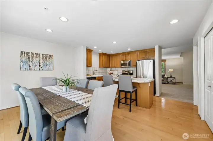 Dining area off the kitchen