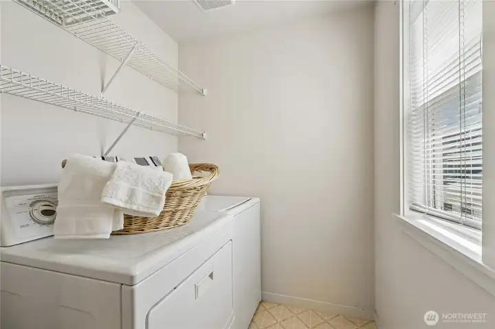 Laundry room with a view too!