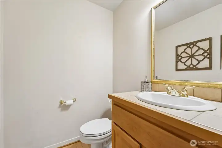 Powder bath off kitchen