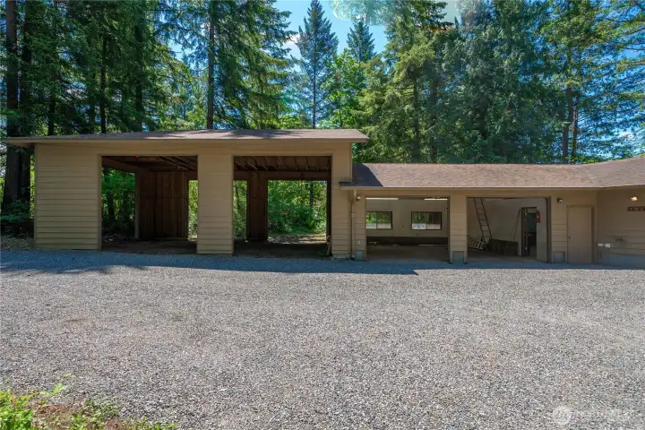 over 2,200 sq ft of shop/garage space!