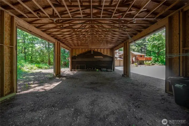 over 2,200 sq ft of shop/garage space!