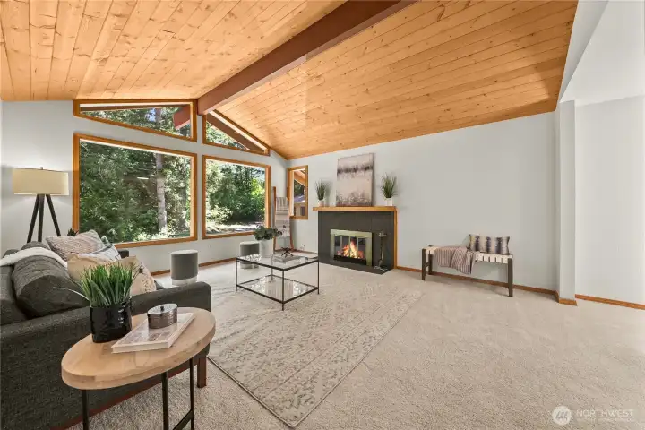 Upper floor living room