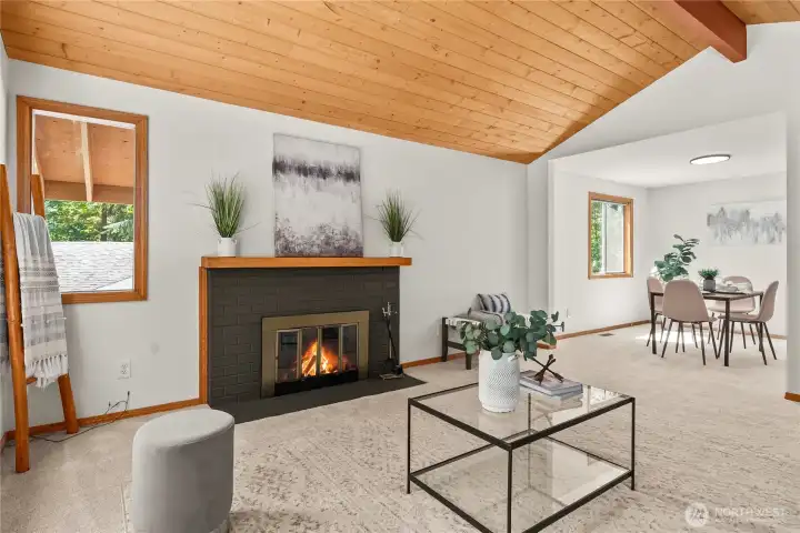 Upper floor living room