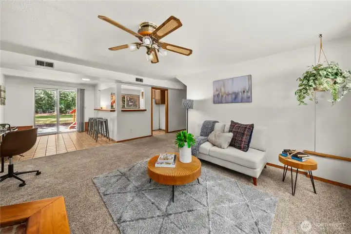 lower level living area