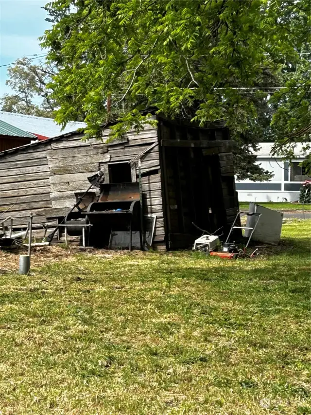 Shed on back lot