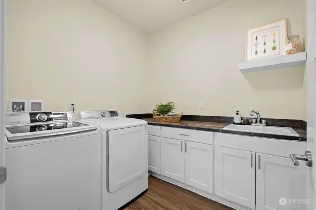 Large utility room on main floor