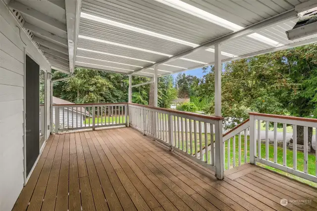 Covered Deck on the Main level~