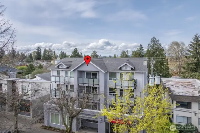 Top floor unit with tranquil views