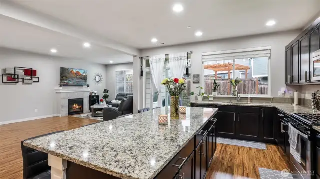 Virtually staged. The great room is perfect for everyday living and effortless entertaining.