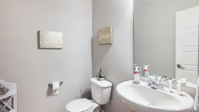 Main floor half bath.
