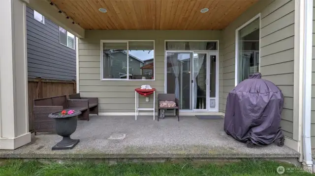 Relax or entertain on your covered patio.