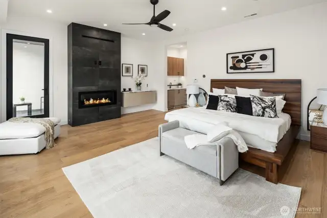 Primary room with fireplace