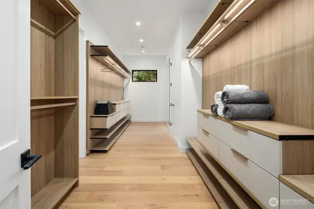 Primary walk-in closet