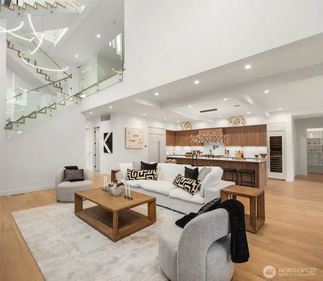 Main level open concept living room