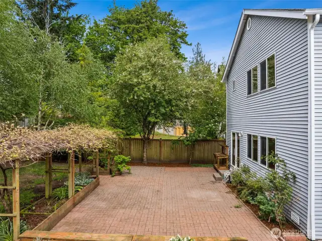 Fully fenced lot.