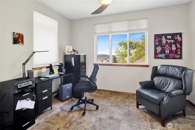Bedroom #3 used as an office.
