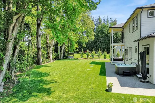 Hard to find properties with this kind of the back yard