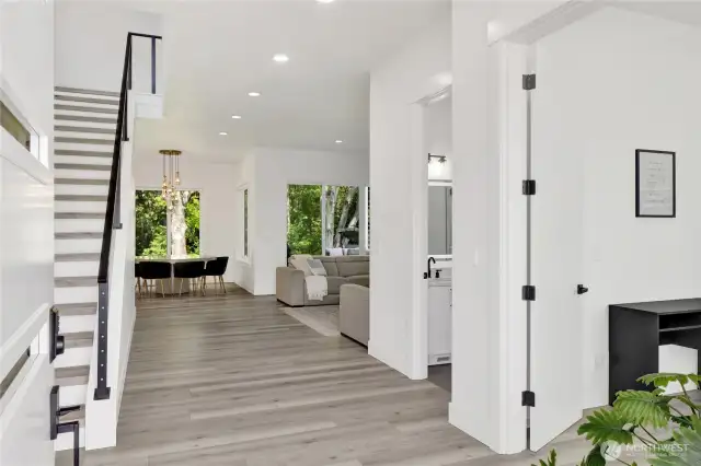 Soaring ceilings set the tone in this sun drenched beauty with a fantastic flexible floorplan