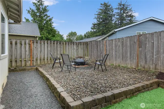 Backyard ready for entertaining!