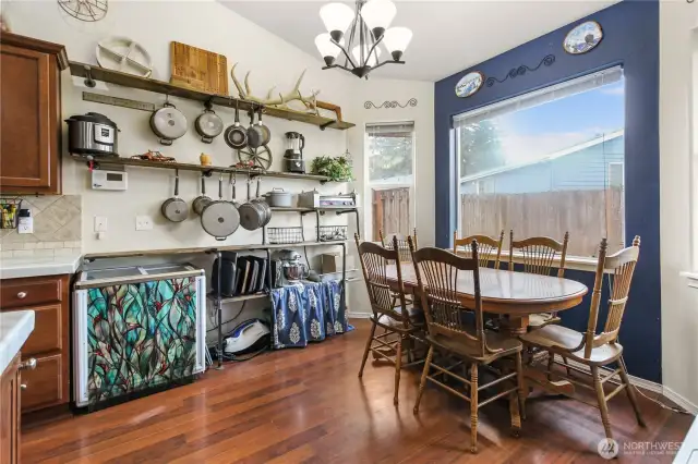 Dinning room with natural light.