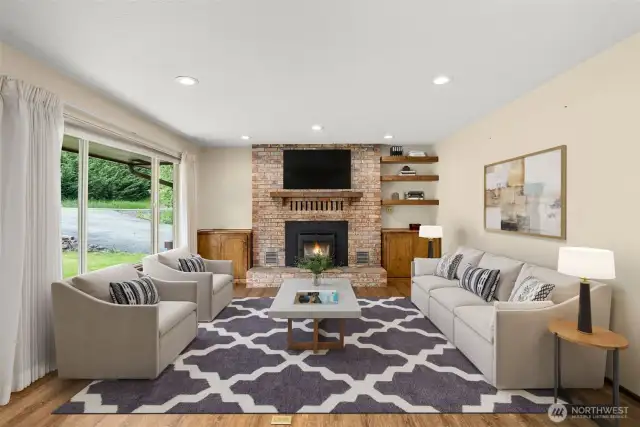 Virtually Staged Living Room